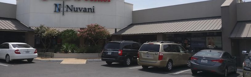 The outside parking lot at the Nuvani Austin location