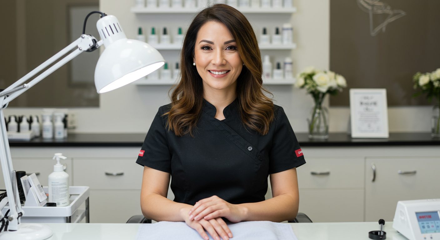 Manicure Specialist in a nail salon setting.